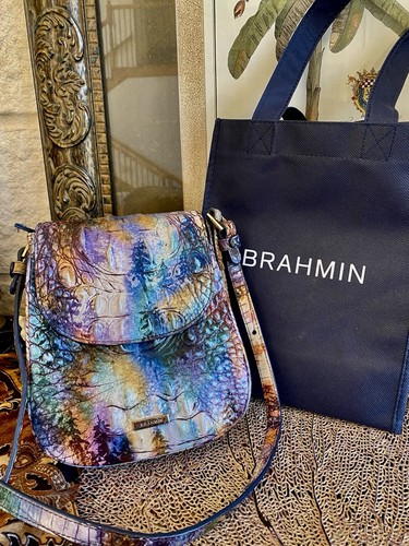 Rare brahmin curvy saddle bag - rare,